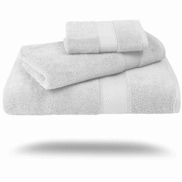 Valentino Luxe Egyptian Cotton Spa Towels, Size: 3 Piece Set, White